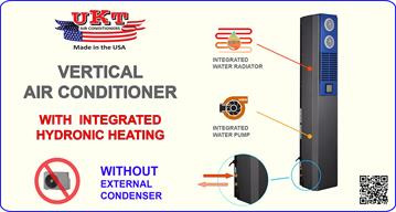 Vertical HVAC With Integrated Water Heating